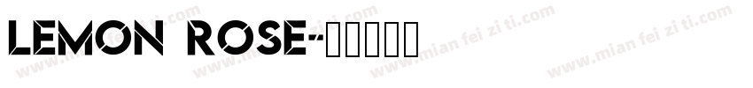 Lemon Rose字体转换